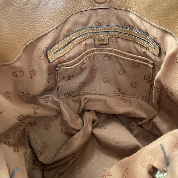 Authentic Rare Tory Burch All T Hobo Shoulder Bag Leather Purse Handbag - Picture 12 of 16